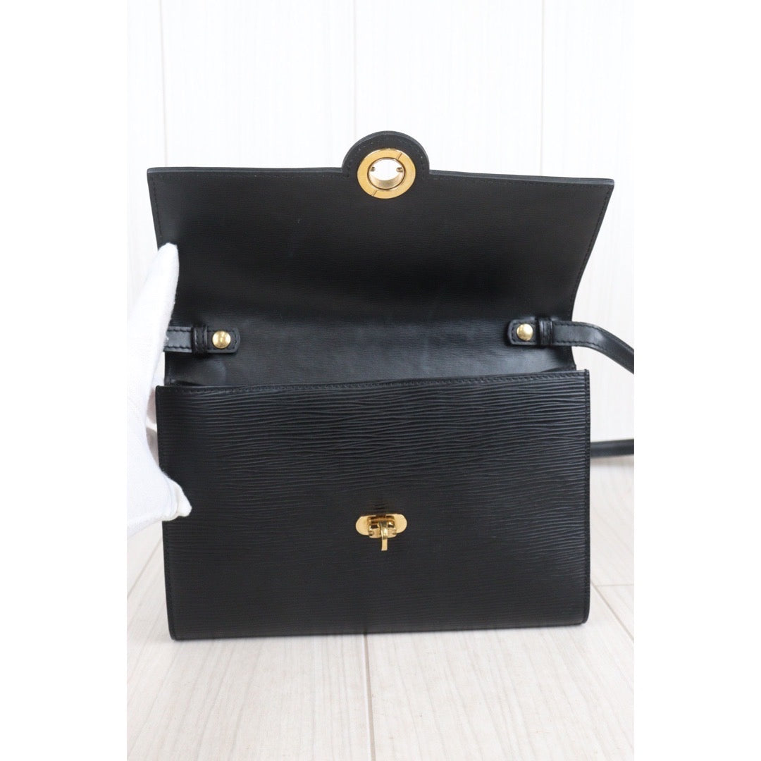 Rank A｜ LV Epi Pochette Arches 2WAY Clutch Bag Shoulder Bag Black｜23100615