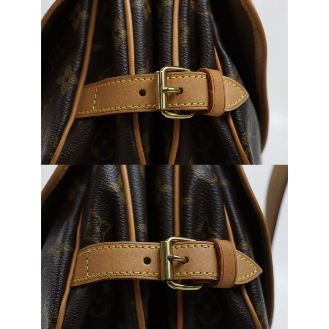 Include Entrupy Certificate of Authenticity｜Good ( Rank AB)｜ Louis Vuitton Monogram Saumur 30 Shoulder Bag｜26041305