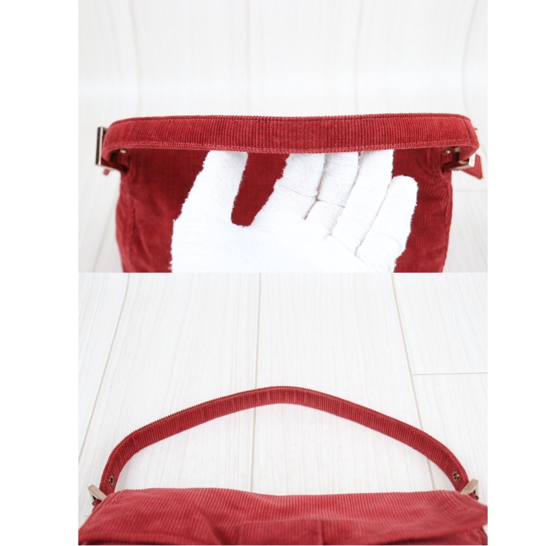 Rank A ｜ FENDI Baguette Shoulder Bag Red｜Q24021529