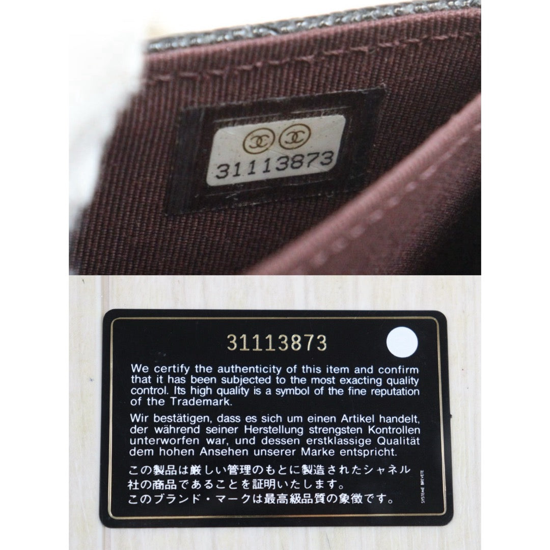 Very Good ( Rank A)｜ CHANEL Matelasse Chain Caviar Skin Coco Mark Card Holder Black Made In 2021-2022Year ｜S25081419