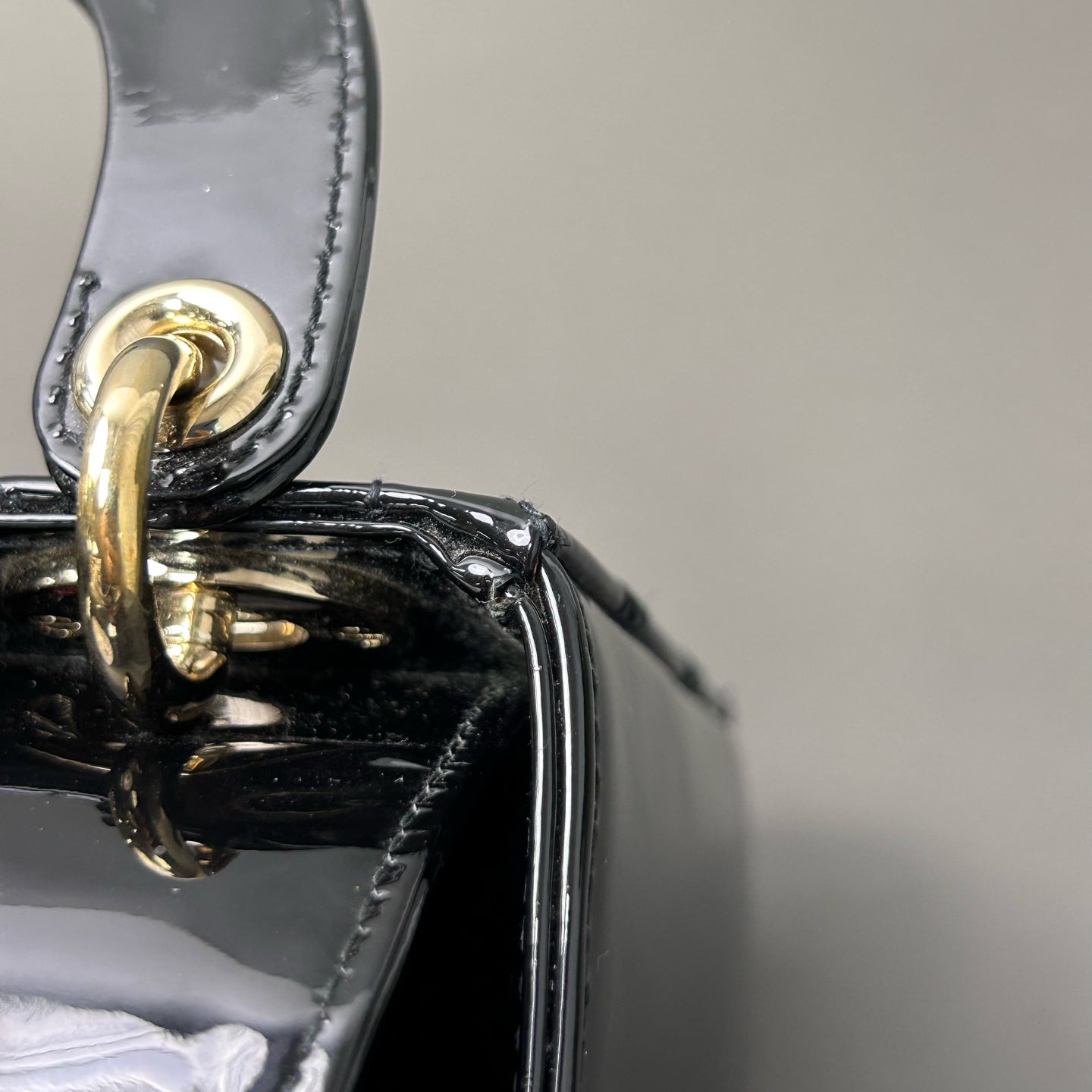 Dior Mini Lady Dior 2WAY Shoulder Bag Handbag Black