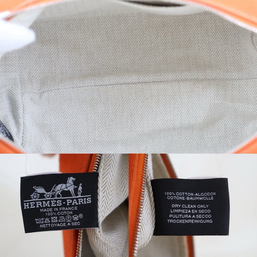 Include Entrupy Certificate of Authenticity｜Very Good ( Rank A)｜ HERMES Bride-a-Brac PM Handbag Orange Feu｜S26090726