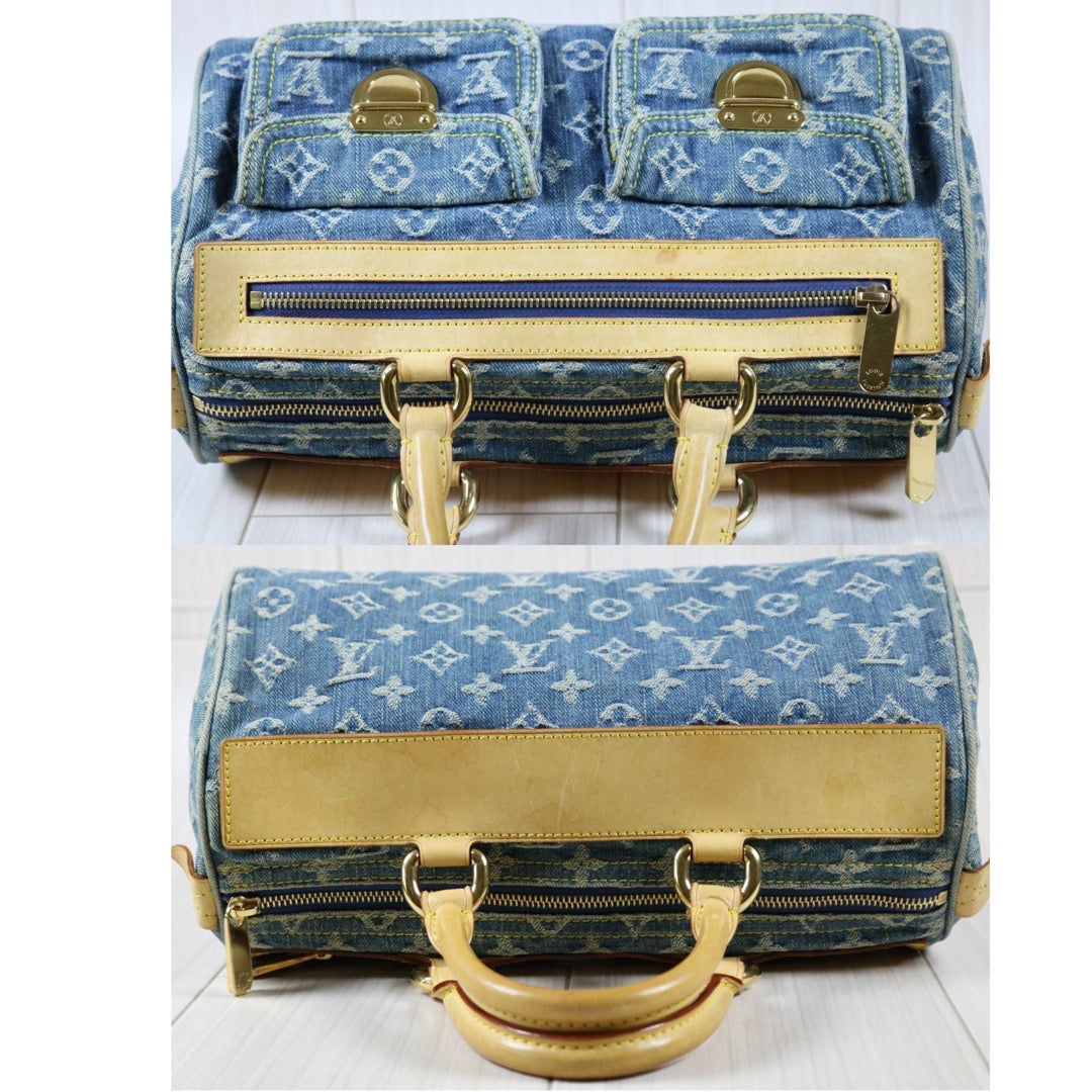 Rank AB ｜  LV Monogram Denim  Handbag   ｜S24040102