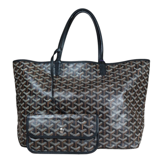 Rank A ｜ Goyard Saint-Louis PM Tote Bag Black｜S24070902