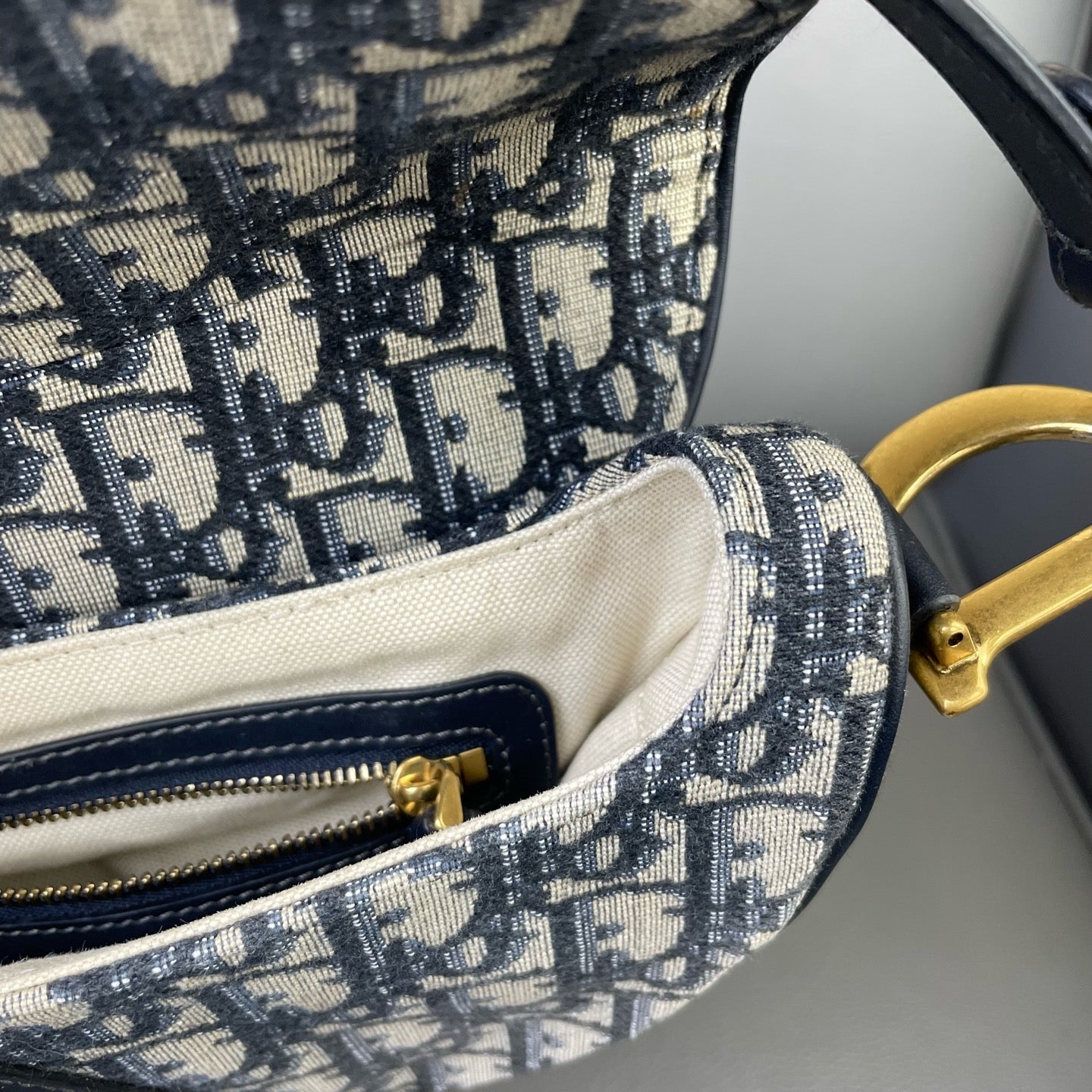 Very Good ( Rank A)｜Dior Trotter Saddle Shoulder Bag Medium