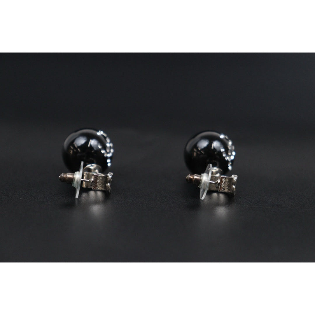 Very Good ( Rank A) ｜CHANEL 22P COCO Mark Rhinestone Earrings Made In 2021Year｜V25121110