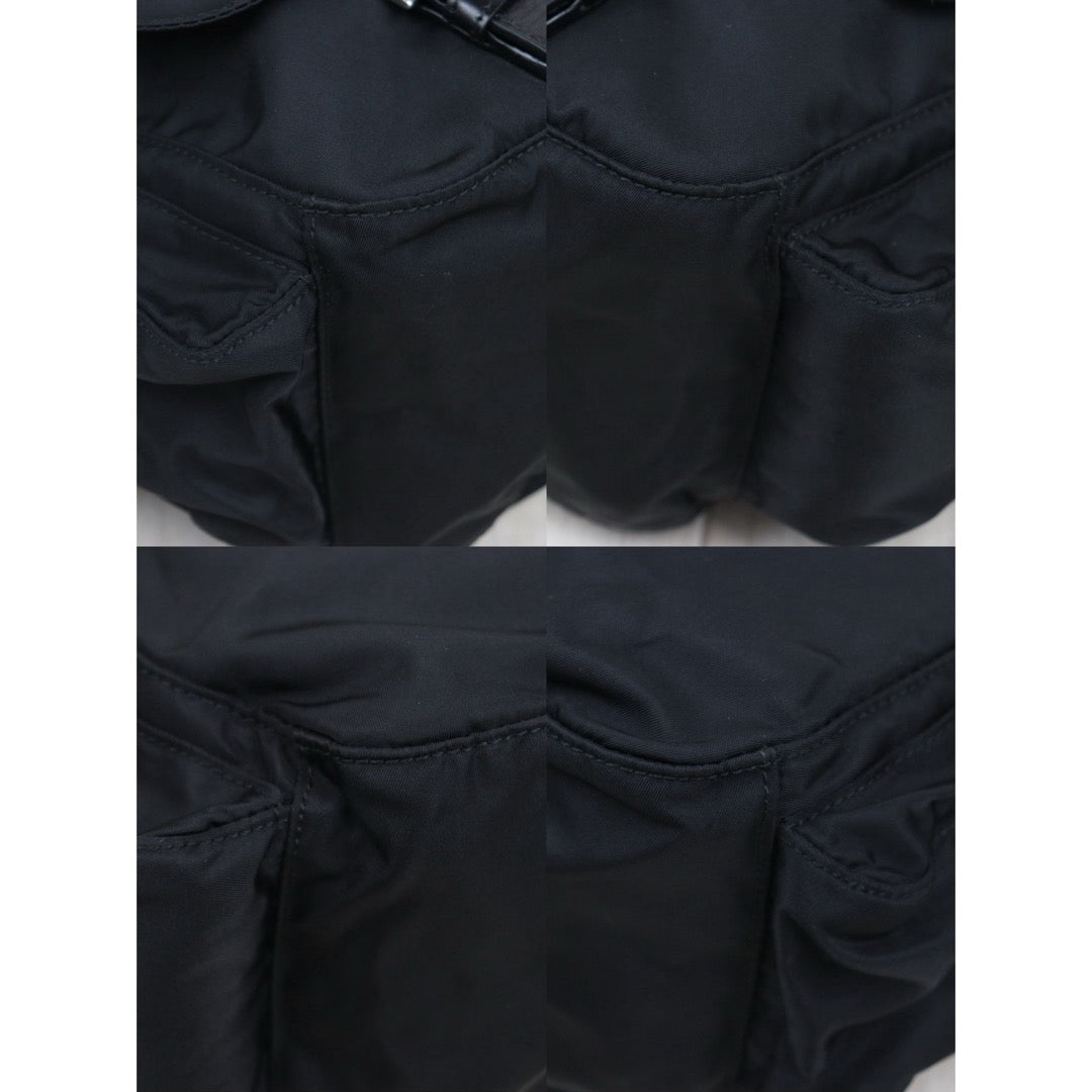 Good ( Rank AB) ｜Prada  Nylon ShoulderBag Black Silver Hardware｜25071711