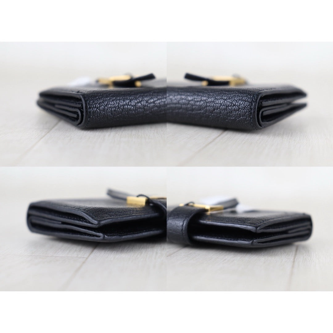 Include Entrupy Certificate of Authenticity｜Good ( Rank AB)｜ HERMES Bearn Compact Black Y Stamp Made In 2020 Year｜Z26100204