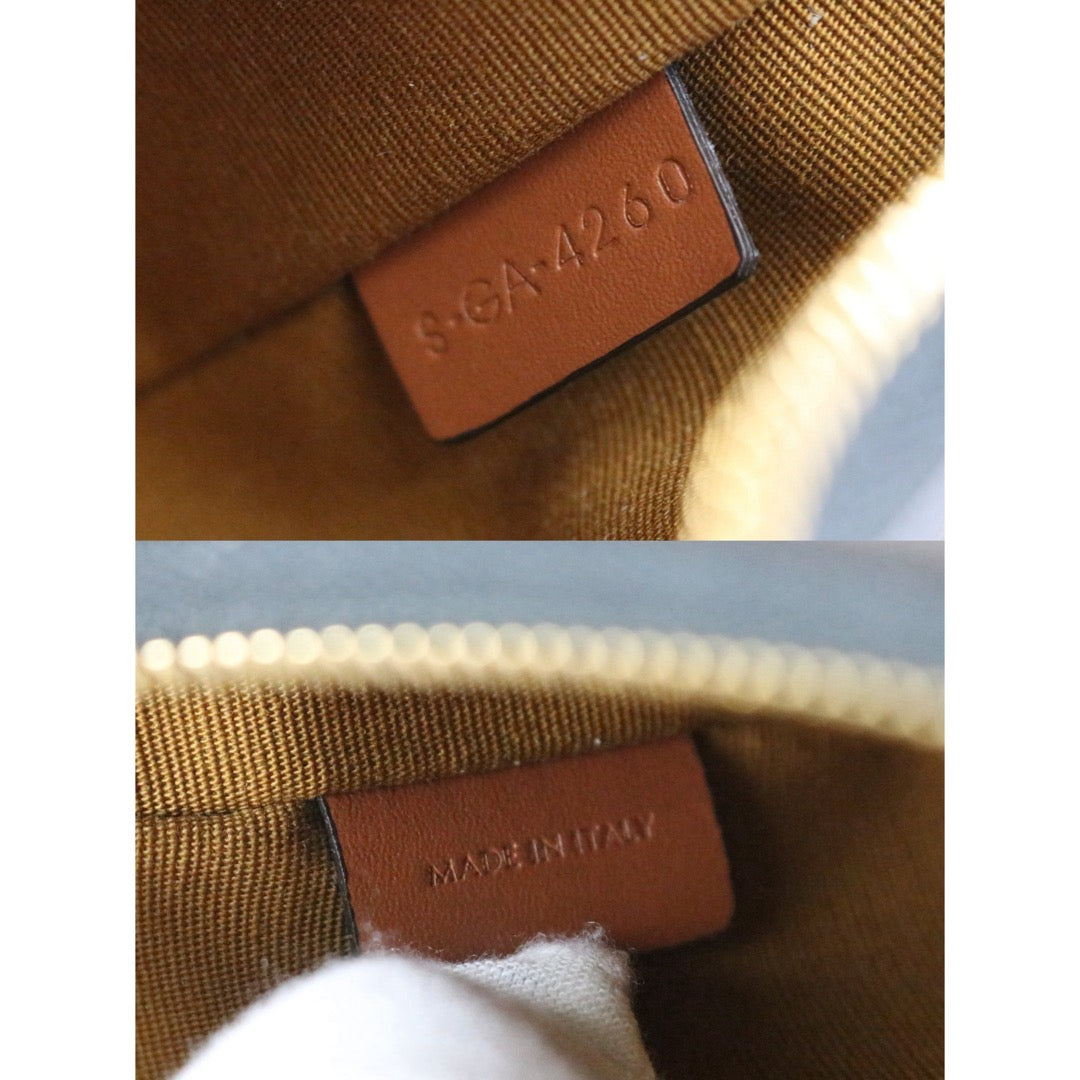 Include Entrupy Certificate of Authenticity｜Excellent（Rank SA）｜ CELINE AVA Macadam Triomphe Calf Leather Shoulder Bag ｜S26070301