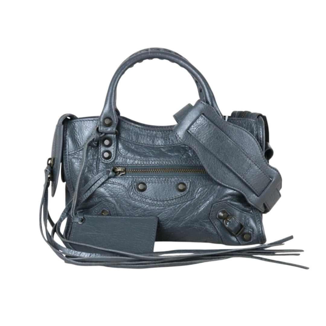 Good ( Rank AB)｜Balenciaga Le City Mini Shoulder Bag Grey｜W25092602