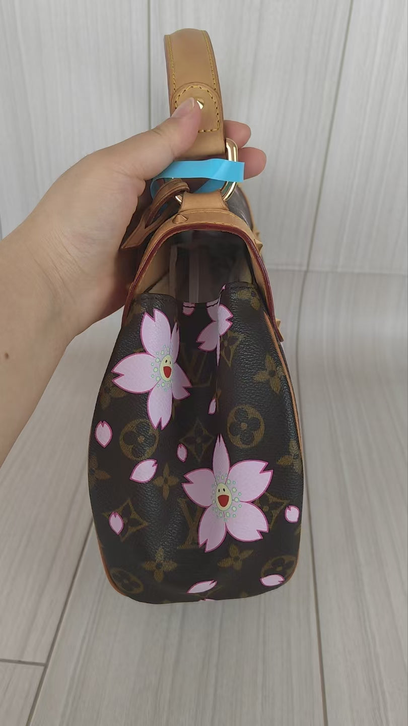 LV Monogram Takashi Murakami Sakura Handbag
