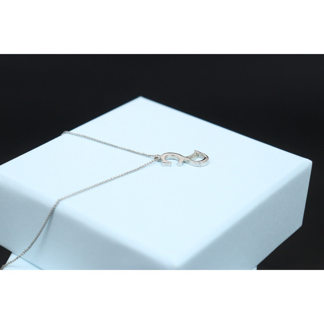 Very Good ( Rank A) ｜ Dior Vintage CD Necklace Silver ｜V25061908