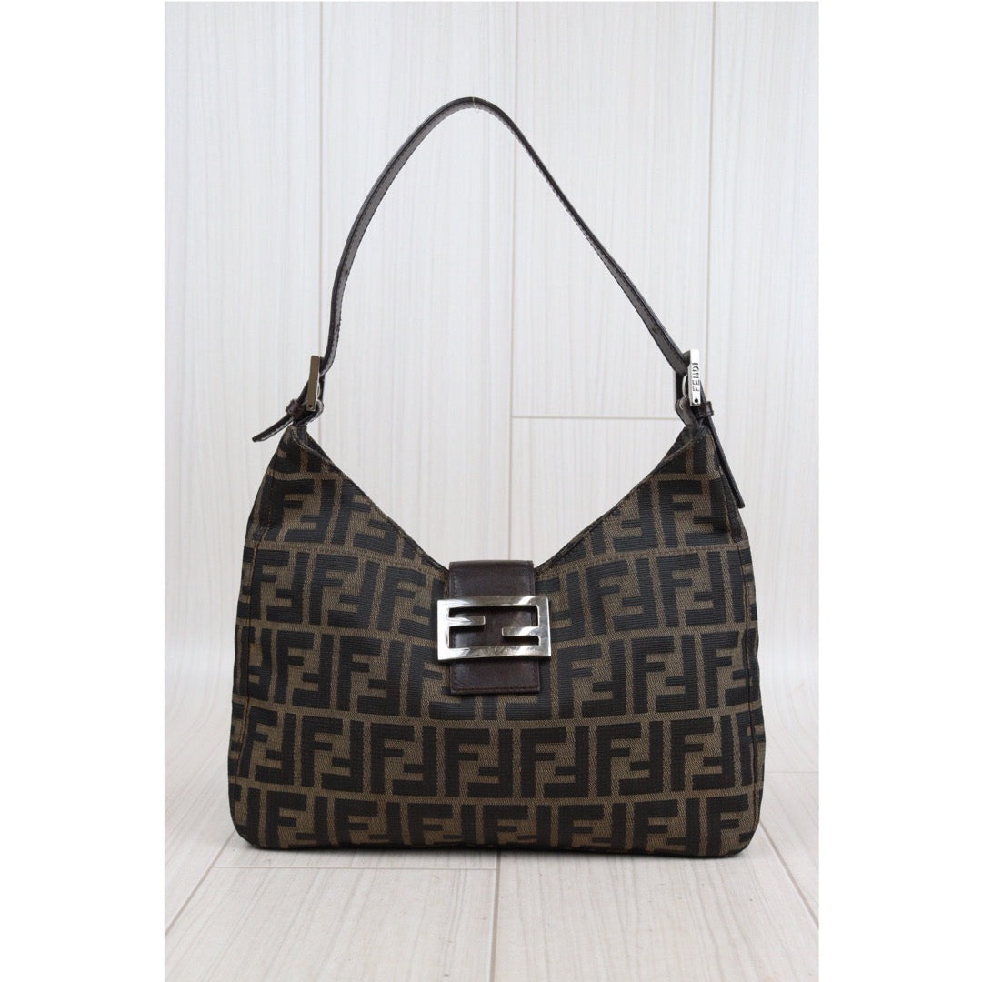 Rank AB｜ FENDI Zucca Mamma Shoulder Bag ｜23112327