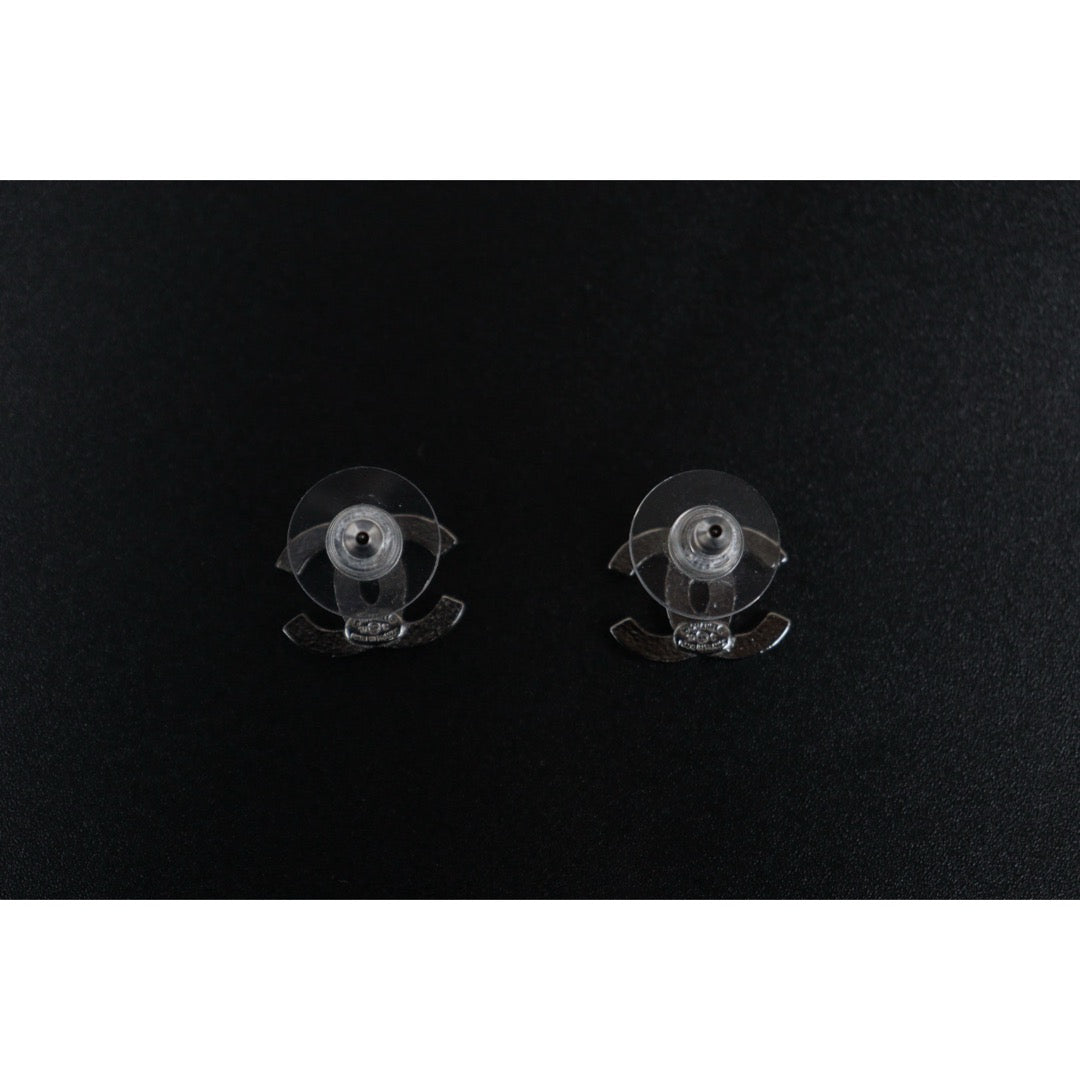 Very Good ( Rank A) ｜CHANEL COCO Mark Black Earrings Made In 2010 Year｜V24122609