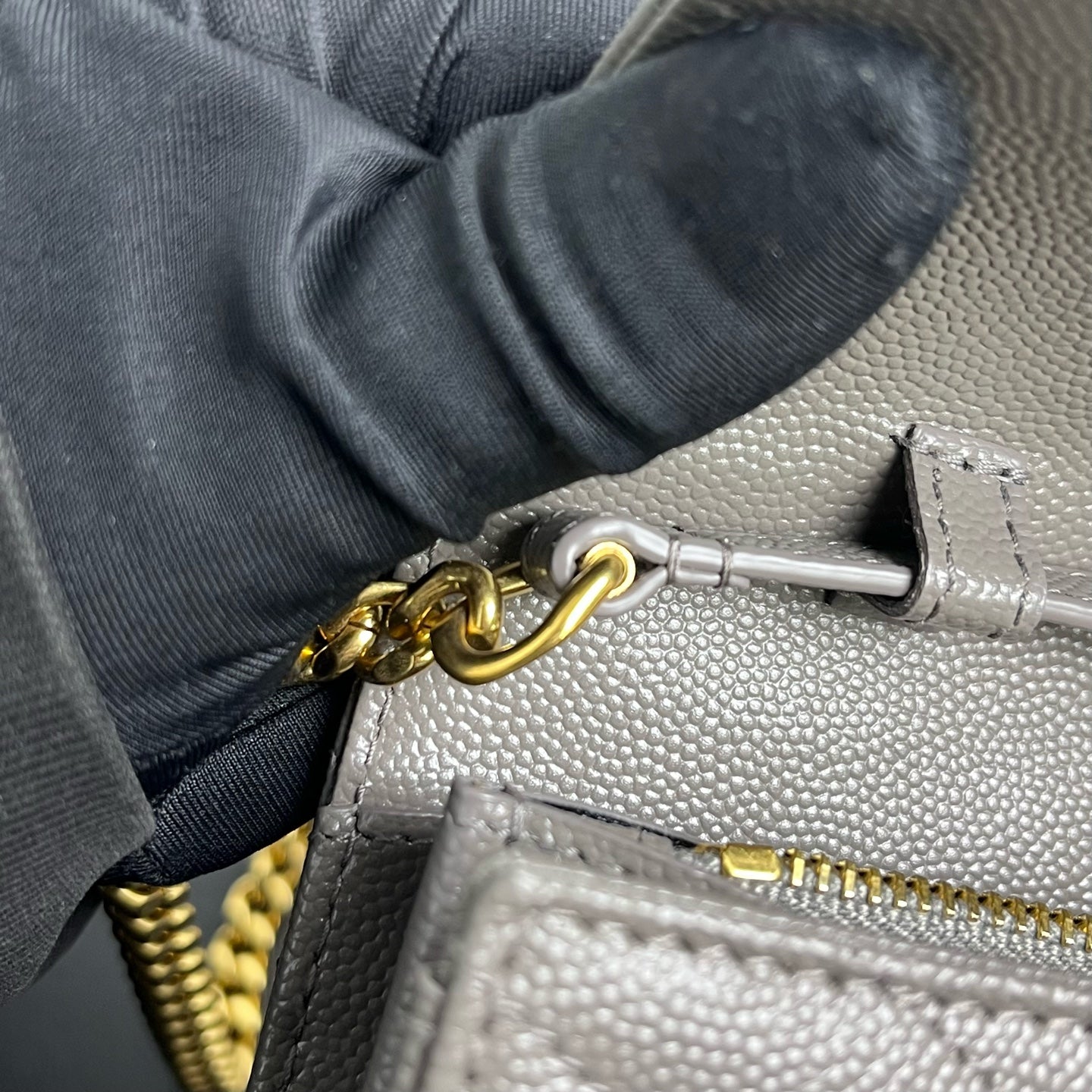 Saint Laurent YSL Caviar Skin Shoulder Bag
