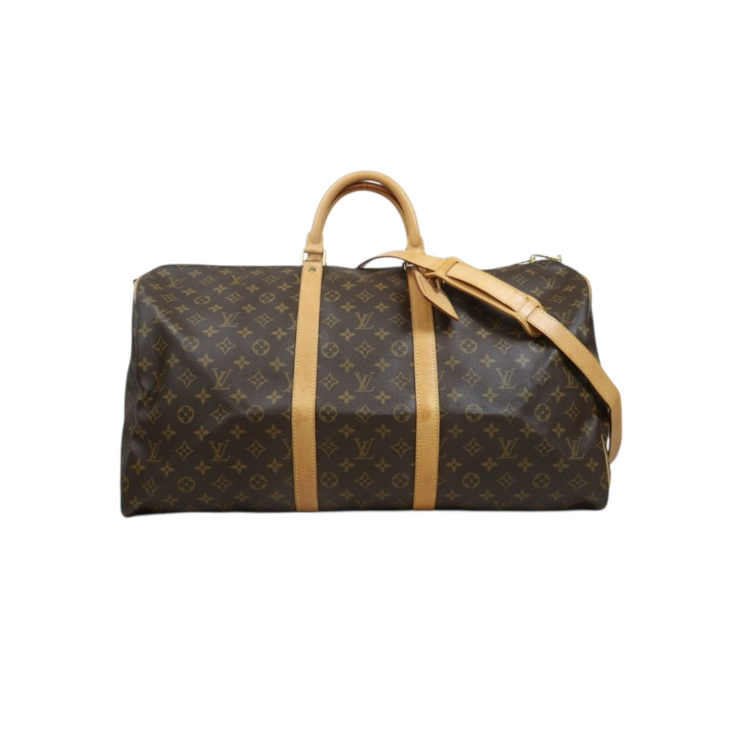 Include Entrupy Certificate of Authenticity｜Good ( Rank AB) ｜ Louis Vuitton Monogram Louis Vuitton Monogram Keepall Bandoulière 55｜26101406