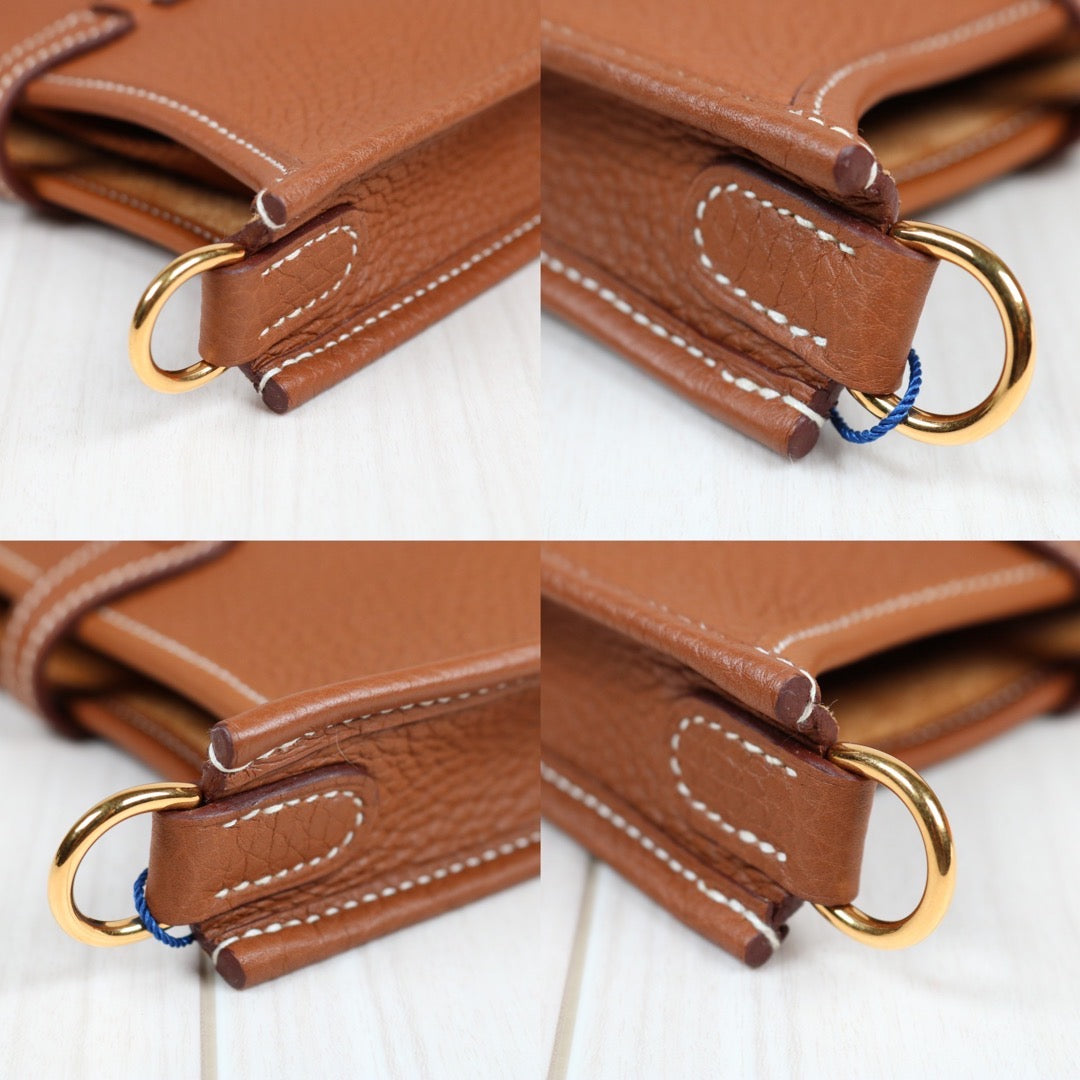 Very Good ( Rank A)｜ HERMES Mini Evelyn 16 Shoulder Bag  U Stamp Brown Gold Hardware｜W24060401