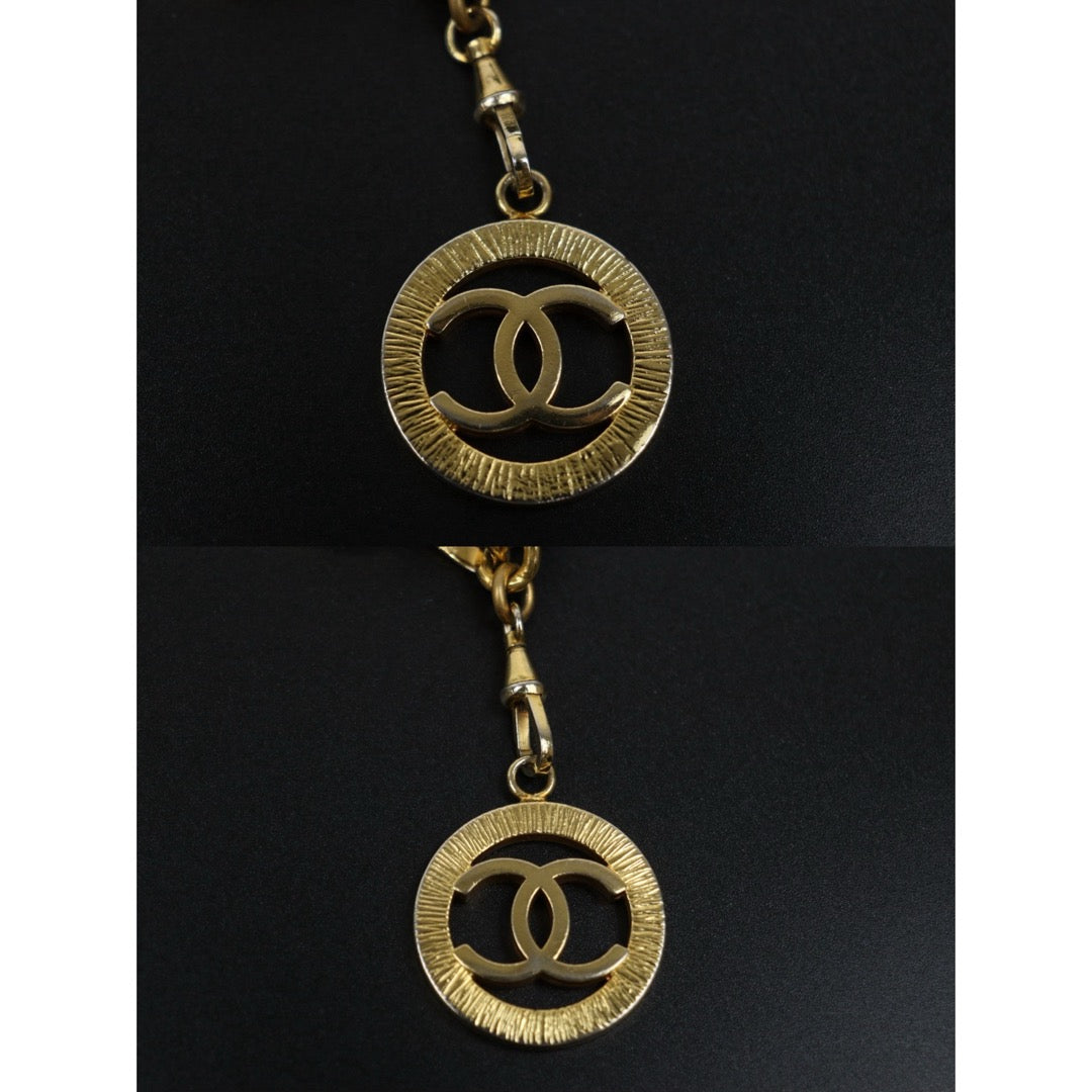 Very Good ( Rank A) ｜  CHANEL Vintage Matrasse  Coco Mark 24K Golden Plated Waist Chain｜S26030901