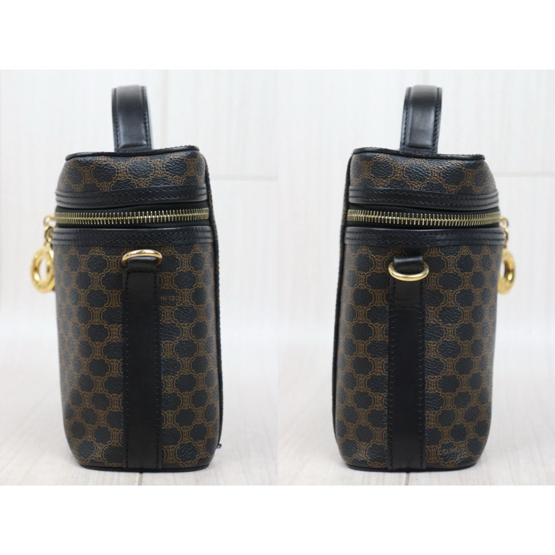 Very Good ( Rank A)｜ CELINE Macadam Vanity Handbag Shoulder Bag ｜25071708