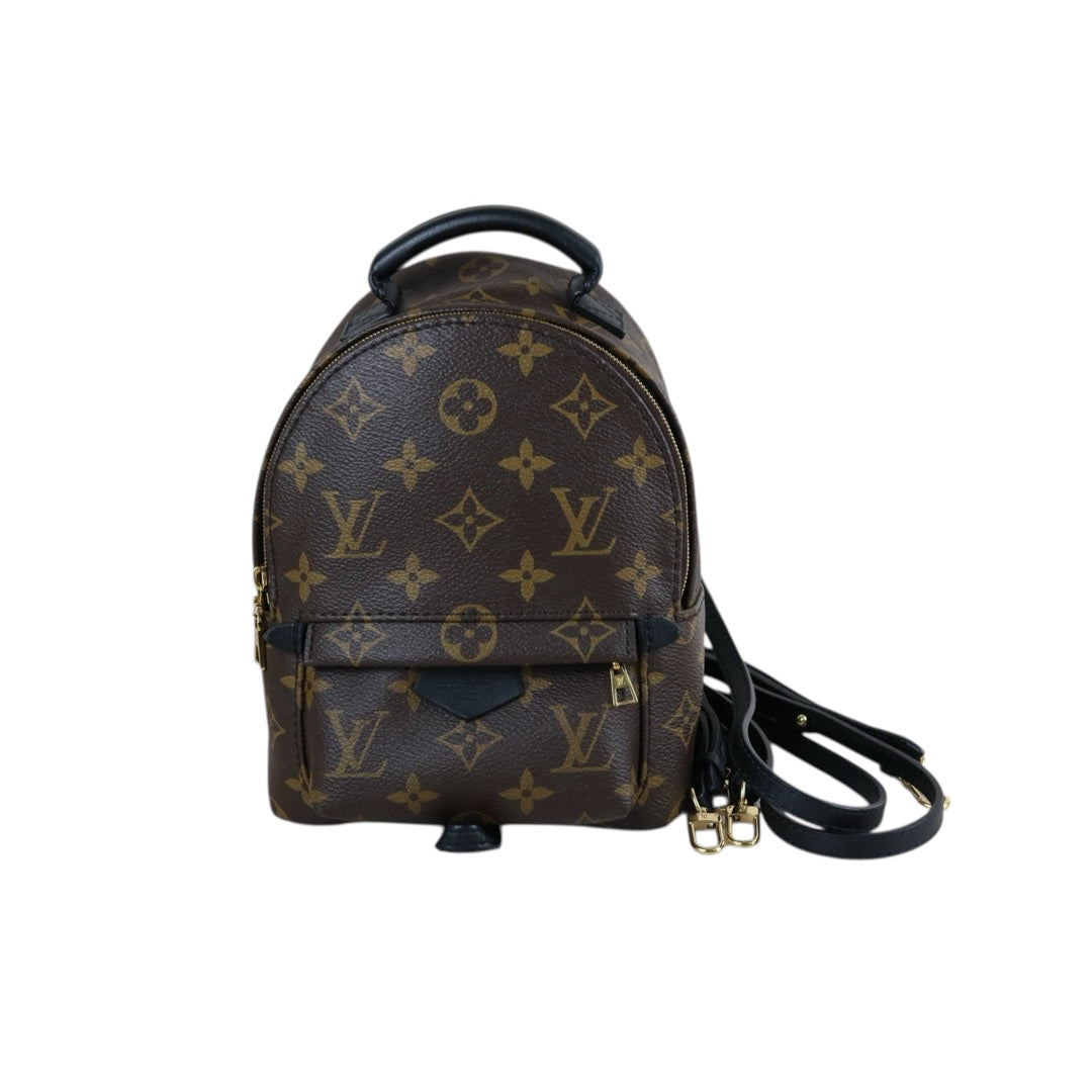 Include Entrupy Certificate of Authenticity｜Very Good ( Rank A)｜  Louis Vuitton Monogram Coated Canvas Mini Palm Springs Backpack｜S26072607