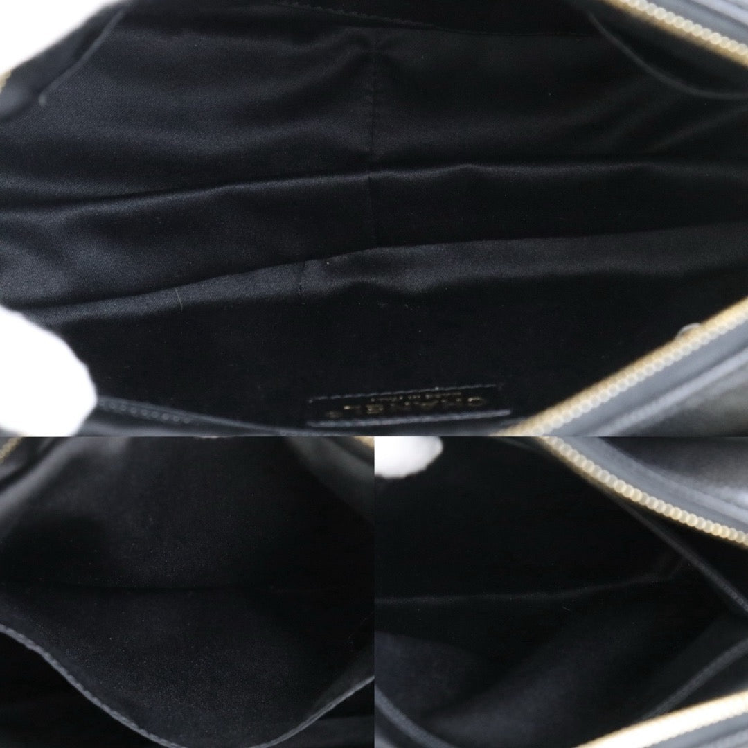 Include Entrupy Certificate of Authenticity｜Very Good ( Rank A)｜ CHANEL Caviar Skin Matrasse Chain PPT Tote Bag Black  Made In 2012｜S26090711