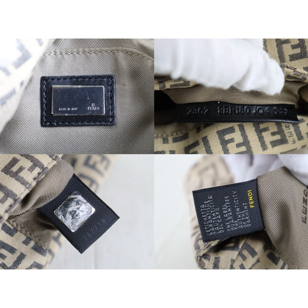 Include Entrupy Certificate of Authenticity｜Good ( Rank AB)｜ FENDI Zucca Mamma Baguette Shoulder Bag Beige｜S26011901