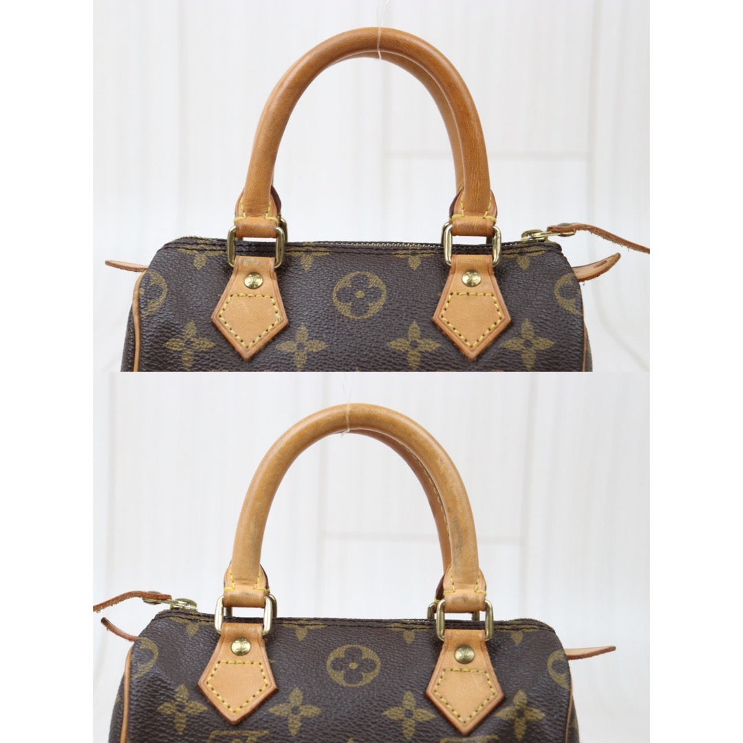 Rank AB ｜ LV Monogram Mini Speedy Handbag With Shoulder Strap｜24051304