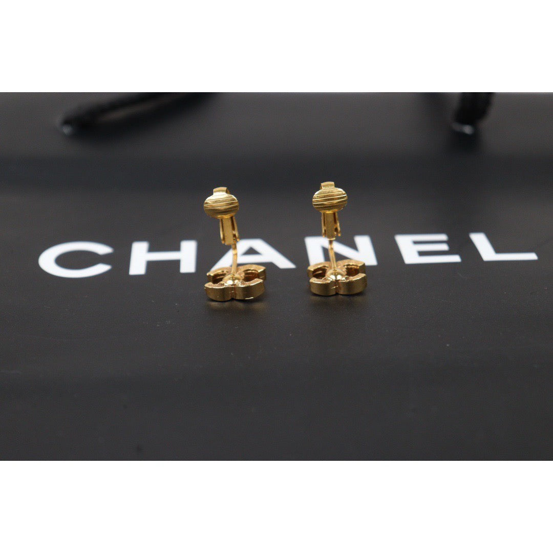 Rank A ｜CHANEL COCO Earrings 18k Gold Plated ｜24062019