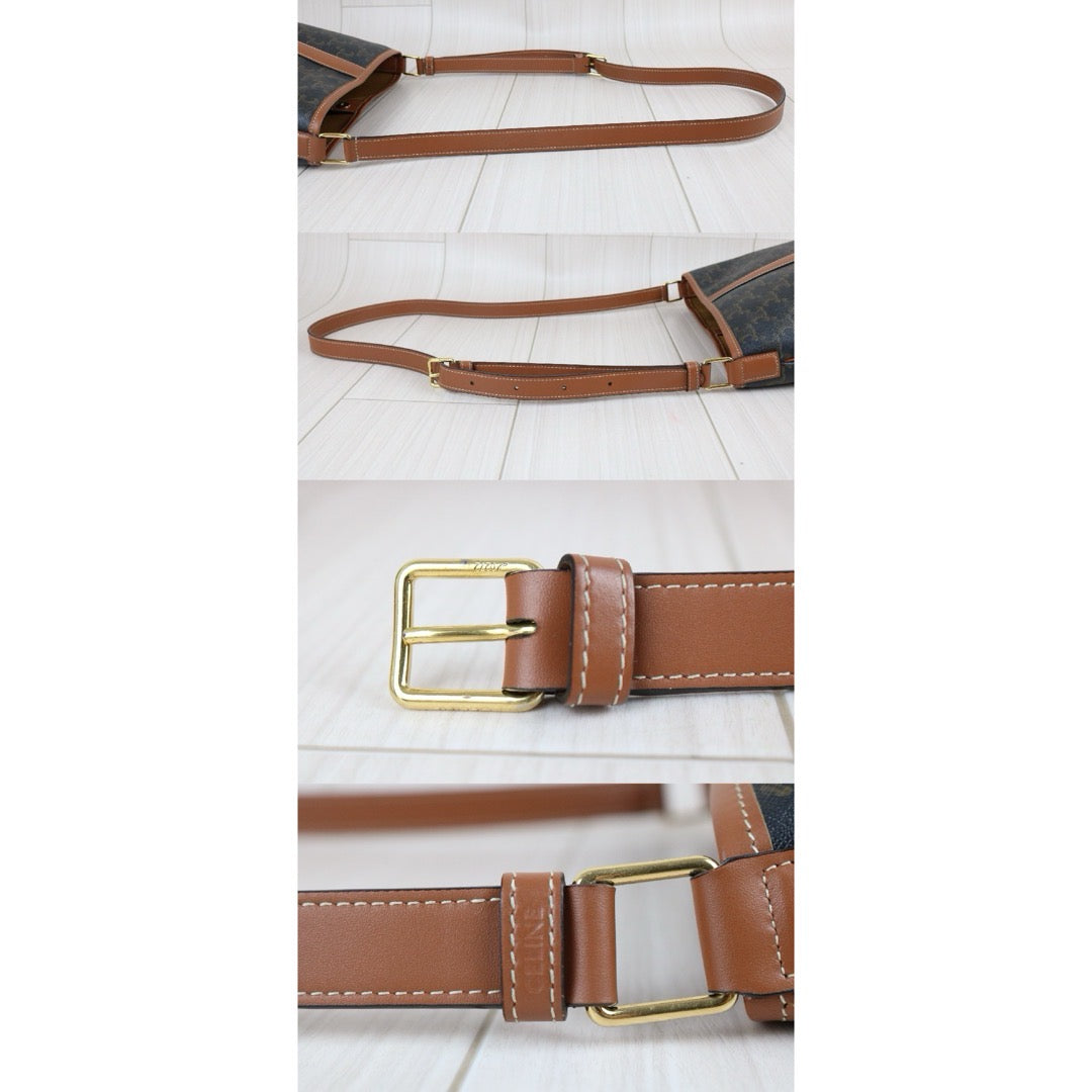 Include Entrupy Certificate of Authenticity｜Very Good ( Rank A)｜ Celine Triomphe Bucket Bag｜S26080604