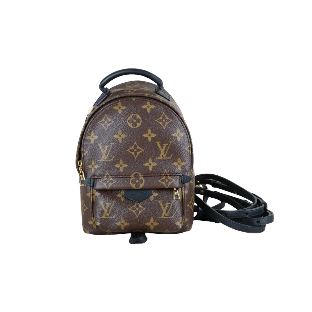 Very Good ( Rank A) | LV Monogram Coated Canvas Mini Palm Springs Backpack|W25073014
