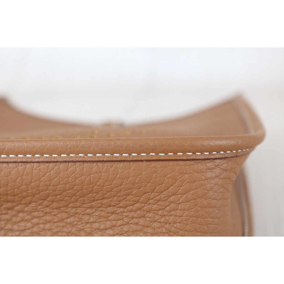 Excellent（Rank SA）｜ HERMES TC Leather  Evelyn 16 Shoulder Bag Golden Brown K Stamp Made In 2025 Year ｜S26030602