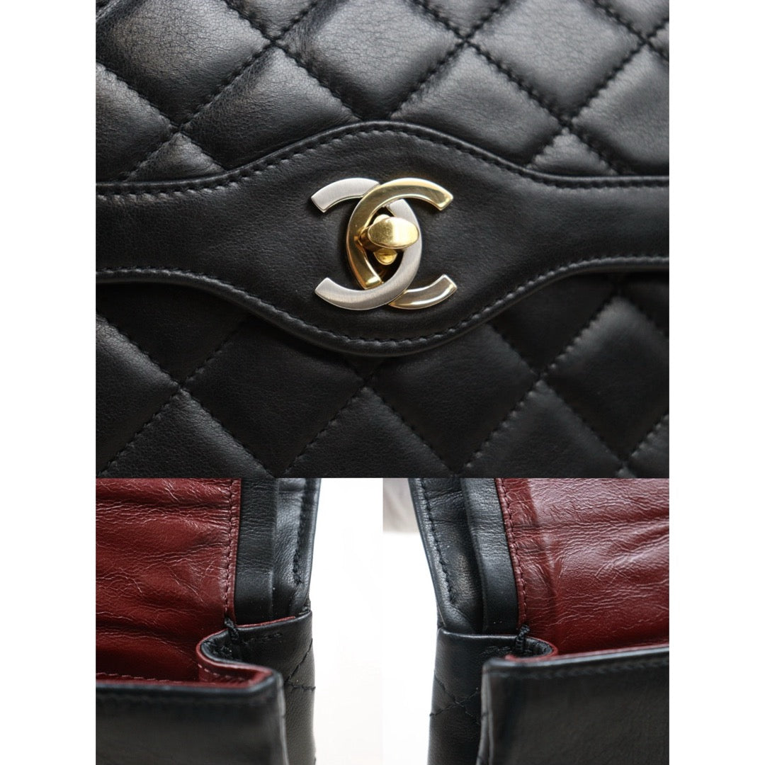 Good ( Rank AB) ｜ CHANEL Paris Limited Series Matrasse Classic Double Flap 22 Shoulder Bag Black Made In 1991-1994 Year｜25061008