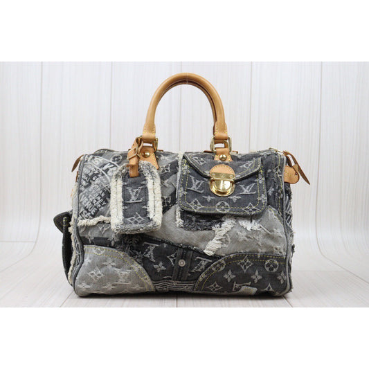 Rank AB ｜ LV Monogram Denim Speedy 30 Hand Bag ｜24042201