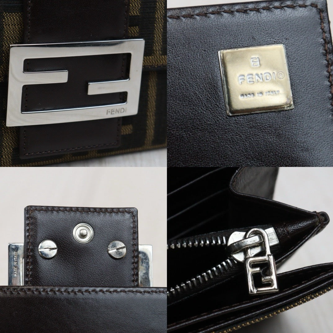 Rank A｜ FENDI Zucca Mamma Wallet ｜24070410