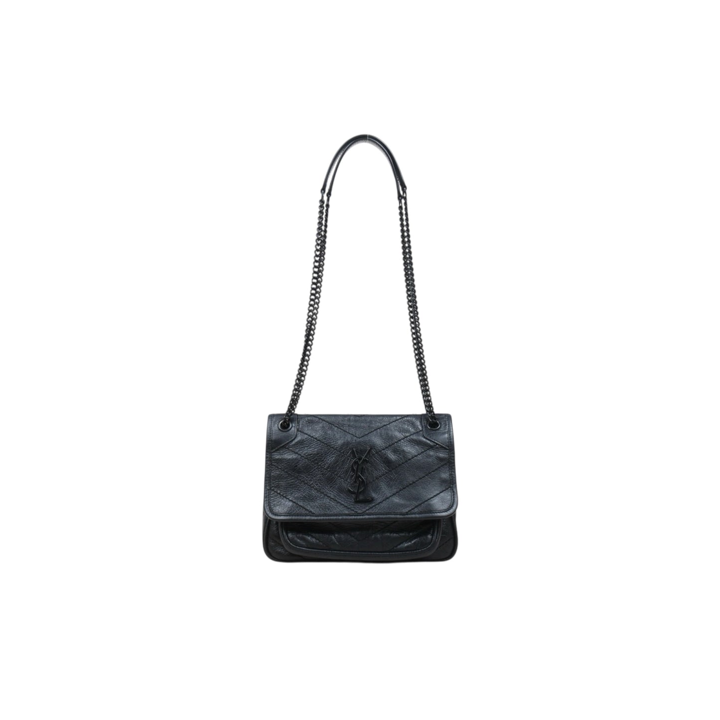 Very Good ( Rank A)｜  Saint Laurent YSL So Black Niki Shoulder Bag Small ｜W25111204