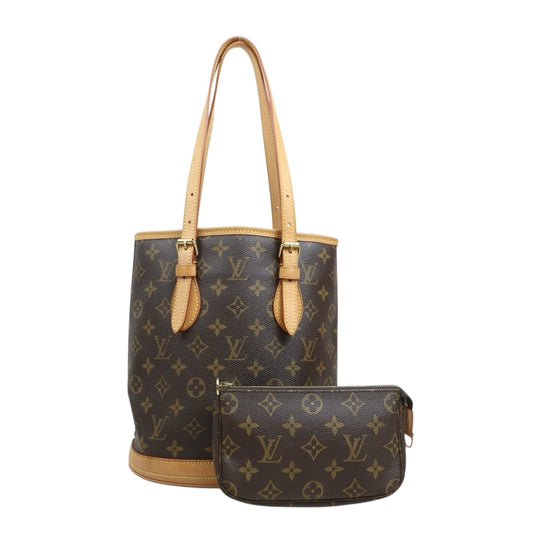 Include Entrupy Certificate of Authenticity｜Very Good ( Rank A) ｜ Louis Vuitton  Monogram Petit Bucket PM Tote Bag ｜26102103