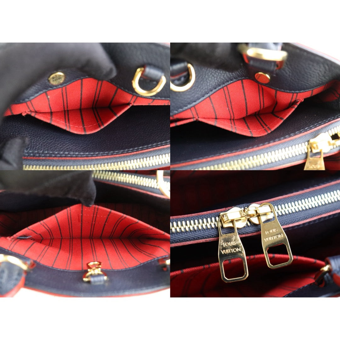 Very Good ( Rank A) ｜LV Monogram Montaigne BB Hand Bag Blue Shoulder Bag｜S25092804