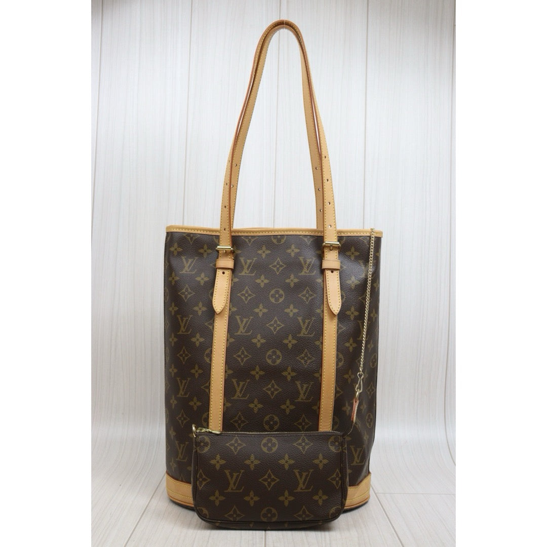 Include Entrupy Certificate of Authenticity｜Very Good ( Rank A)｜ Louis Vuitton  Monogram Petit Bucket GM Tote Bag With Pouch｜26070314