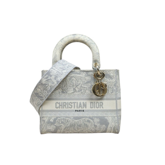 Include Entrupy Certificate of Authenticity｜Good ( Rank AB)｜  Dior Lady D-Lite 2WAY Handbag Shoulder Bag Medium｜W26052202