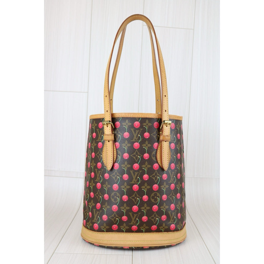 Good ( Rank AB)｜ LV Takashi Murakam Cherry Monogram Petit Bucket PM Tote Bag｜J25010901