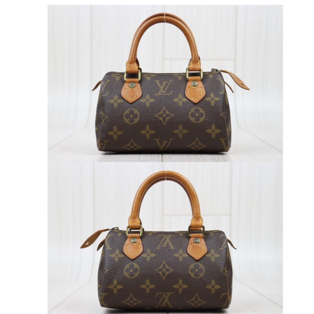 Rank AB ｜ LV Monogram Mini Speedy Handbag With Shoulder Strap｜24040807