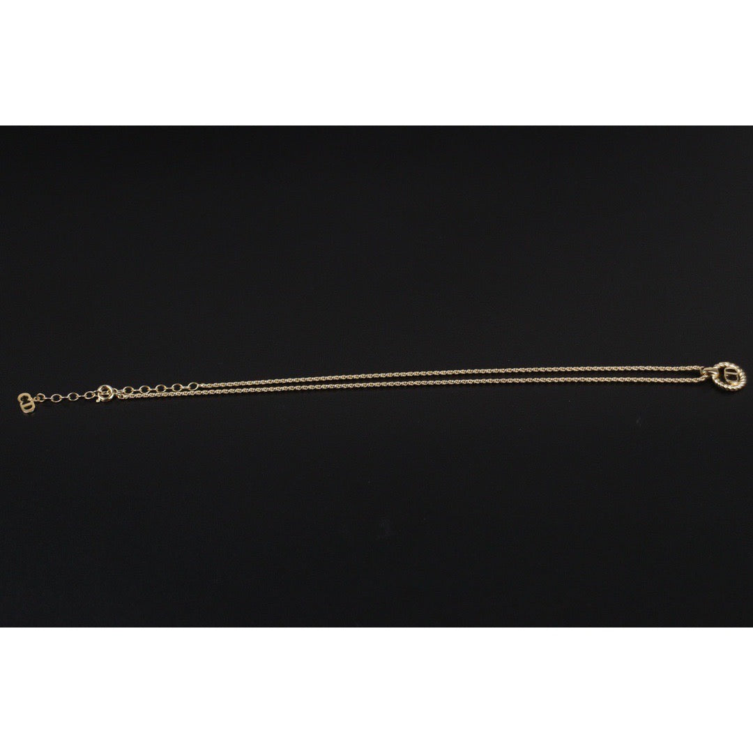 Rank A ｜ Dior CD Necklace Gold Plated ｜24011820