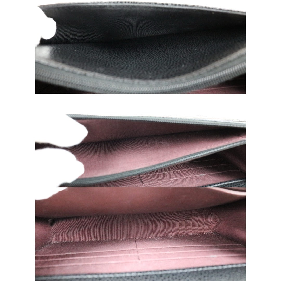 Include Entrupy Certificate of Authenticity｜Very Good ( Rank A) ｜Full Set CHANEL Matrasse Chain Caviar Skin WOC19 Shoulder Bag Black Made In 2020Year ｜S26031903