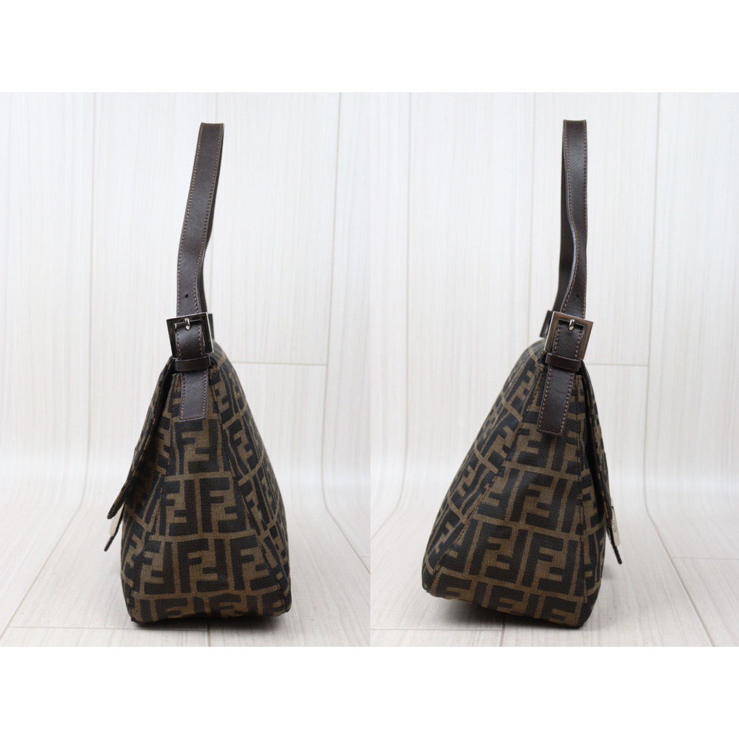 Rank A｜ FENDI Zucca Mamma Baguette Shoulder Bag ｜24051320