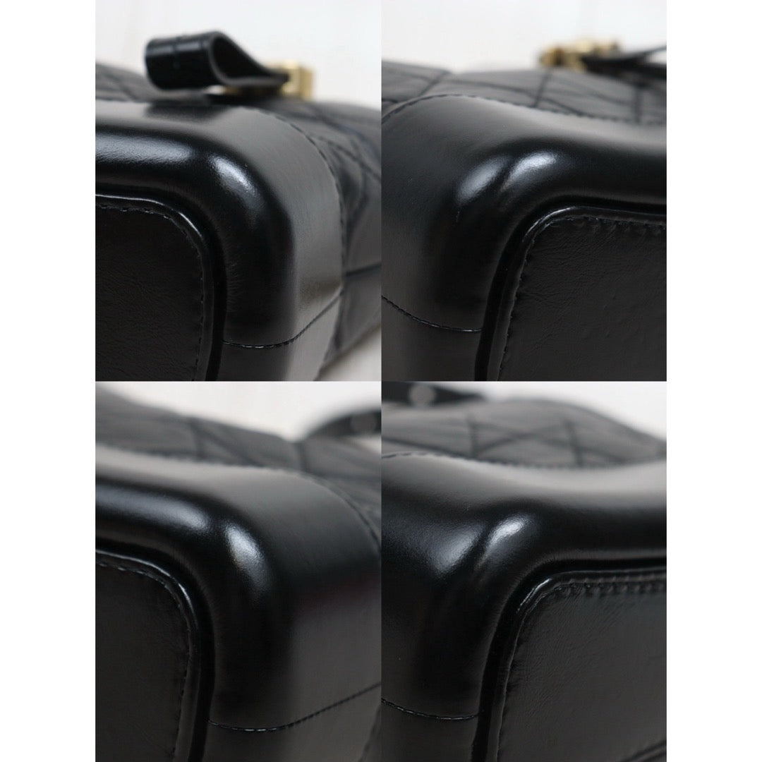 Include Entrupy Certificate of Authenticity｜Very Good ( Rank A) ｜CHANEL PM Gabrielle Calf Leather Shoulder Bag Black  IC Chips Model｜S26080611