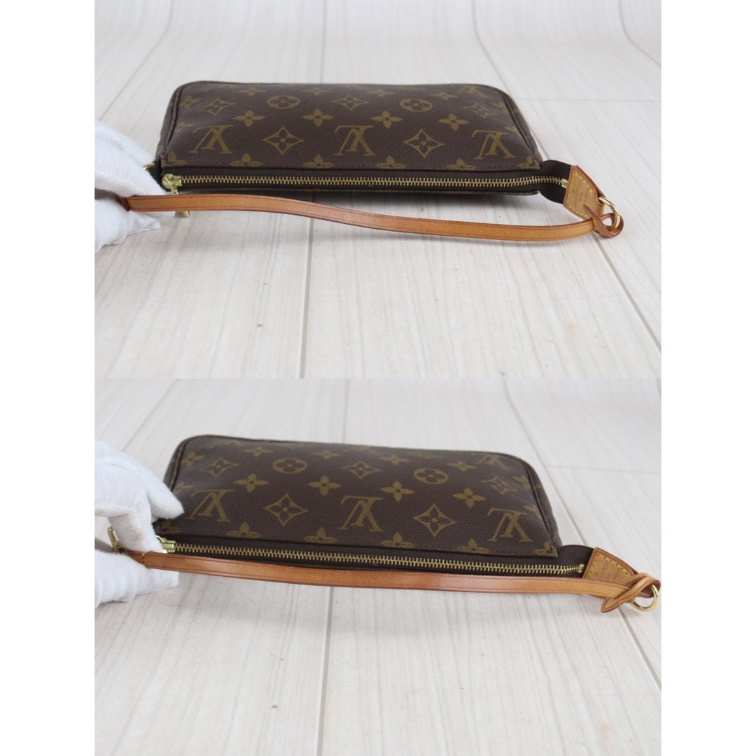 Louis Vuitton Brown Monogram Canvas Pochette Accessoires Clutch