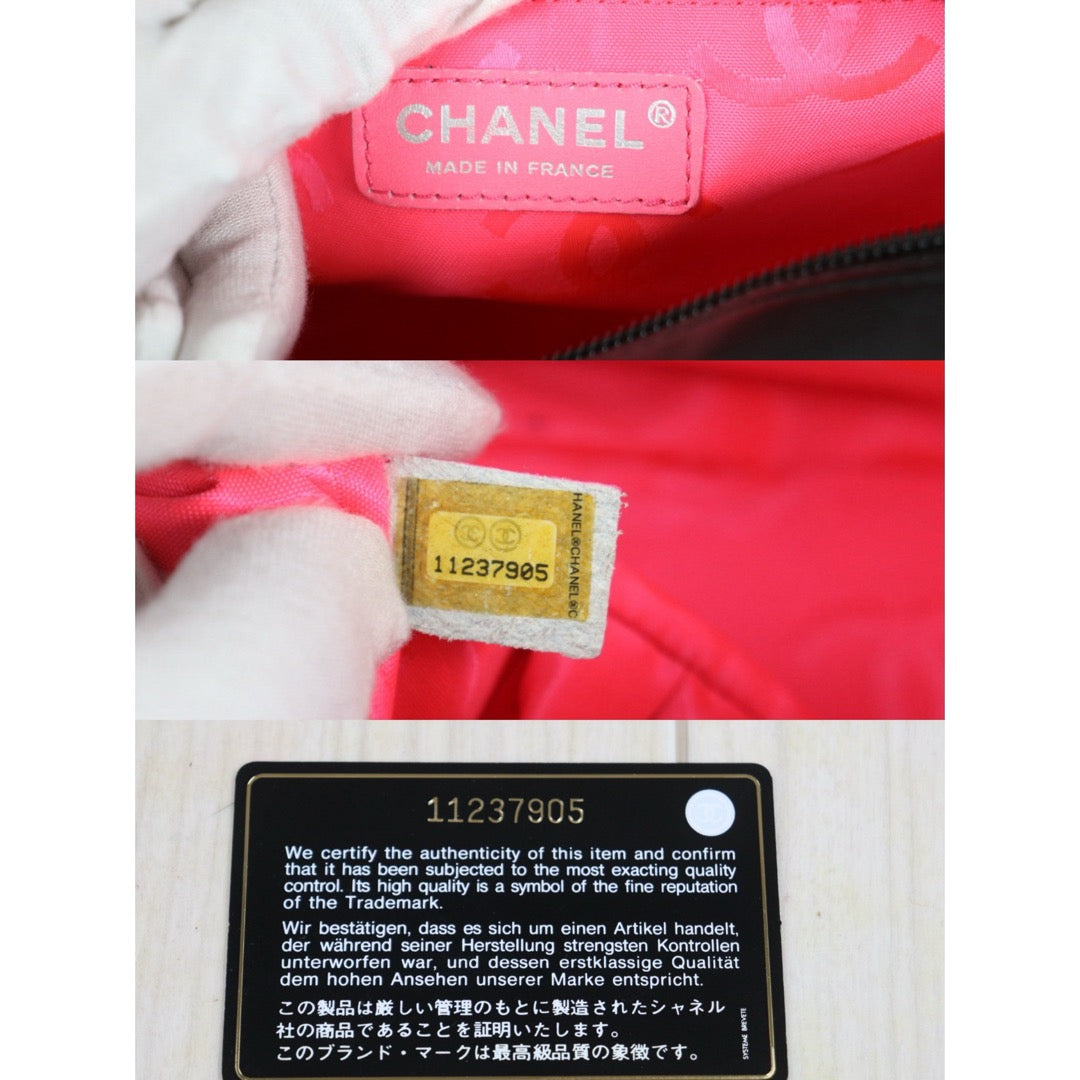 Very Good ( Rank A)｜ CHANEL Cambon Line Bowling Bag Black Made In 2006～2008 Year｜25100705