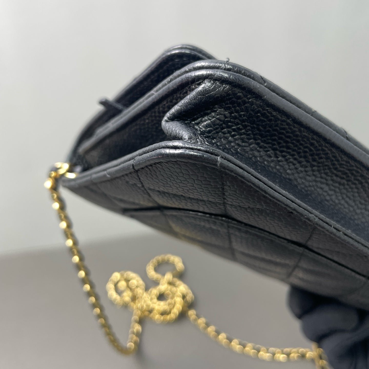 Third installment 3/4｜ CHANEL Matrasse Chain Caviar Skin WOC19 Shoulder Bag Black Made In 2018Year