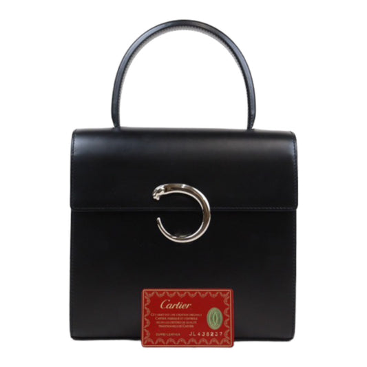Rank A ｜ Cartier Vintage Box Leather  Hand Bag ｜24031214