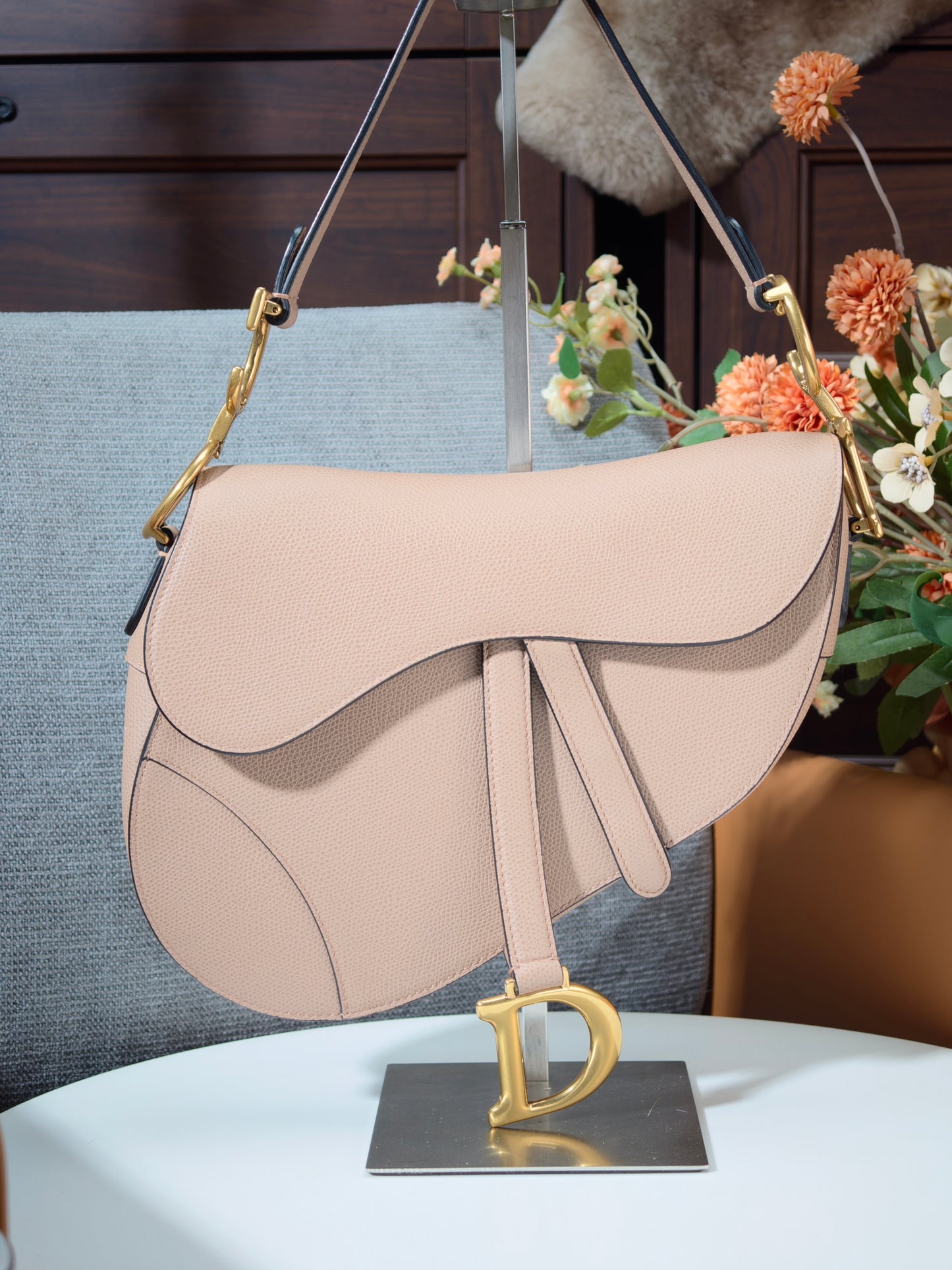 Very Good ( Rank A)｜Dior Trotter Saddle Shoulder Bag Medium  Current Model